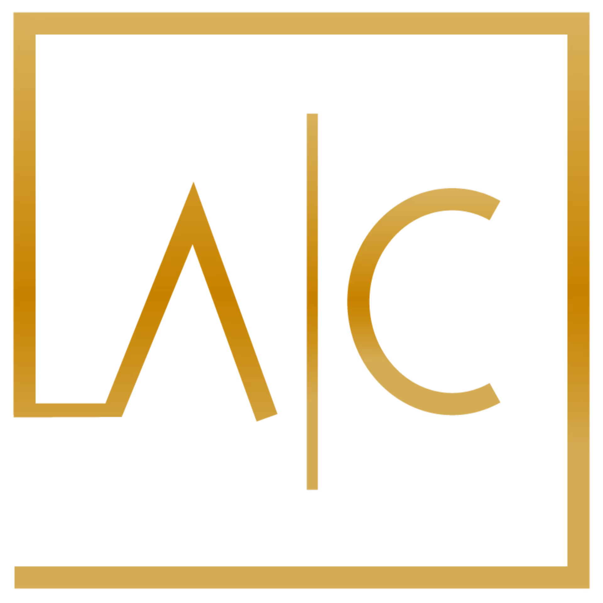 Square, golden logo of AC Assessoria Contabil